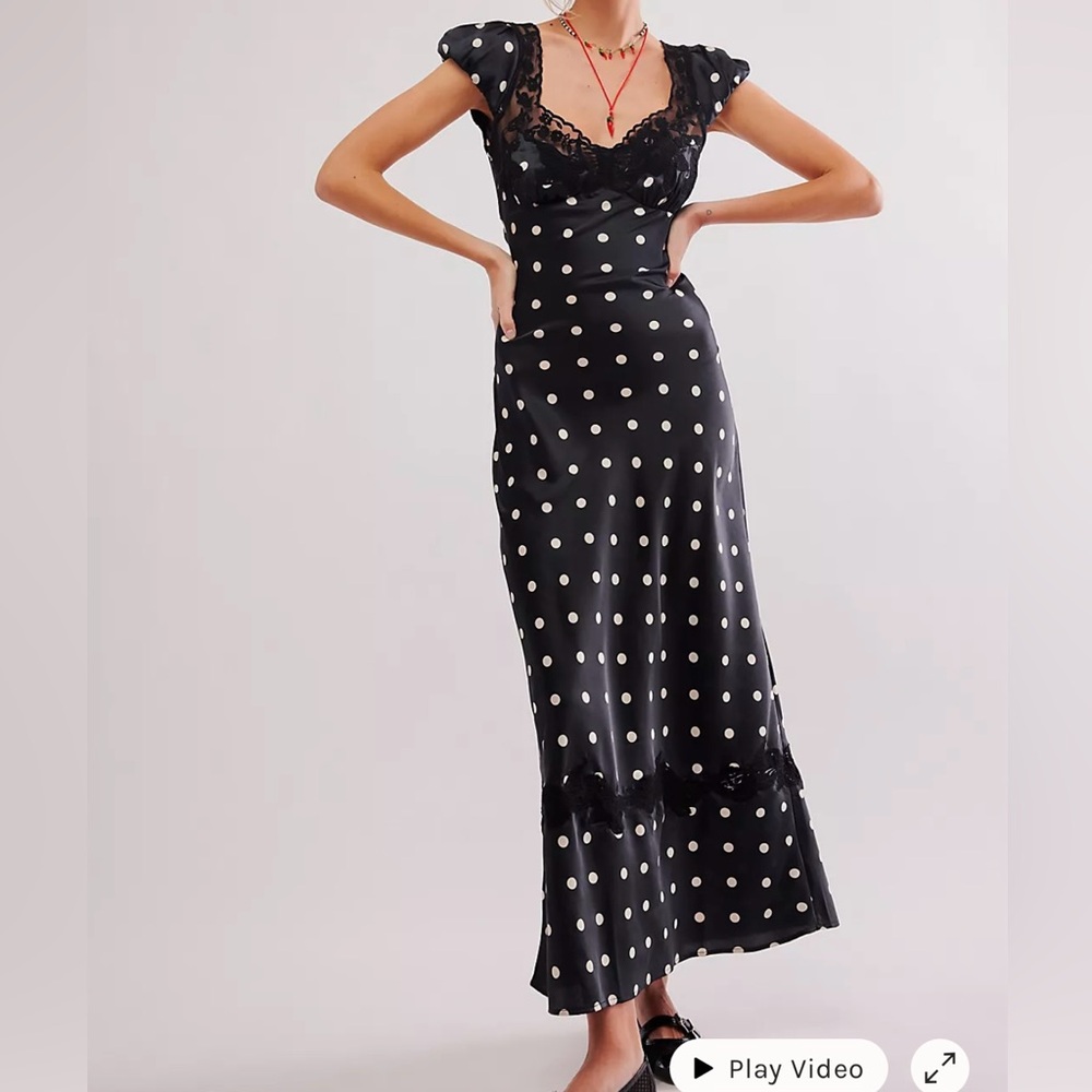 Free People Butterfly Maxi Dress - Black & White Combo